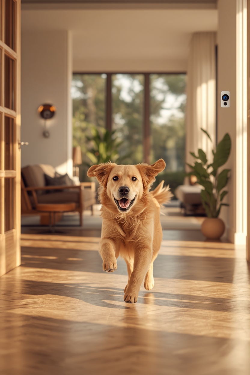 playful happy dog