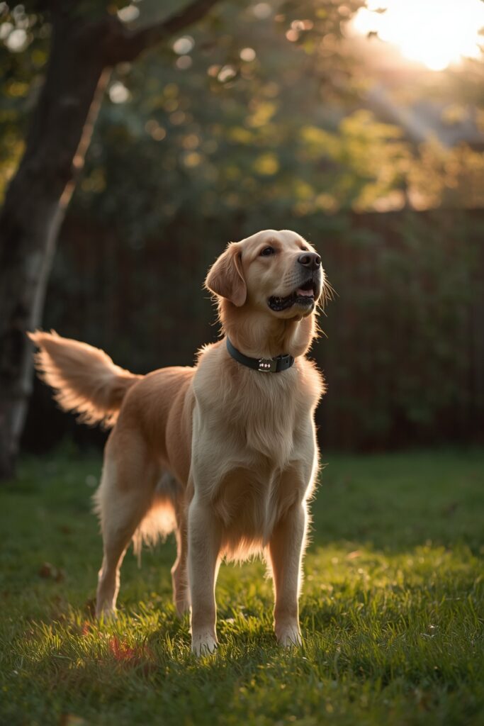 hero dog wearing smart collar