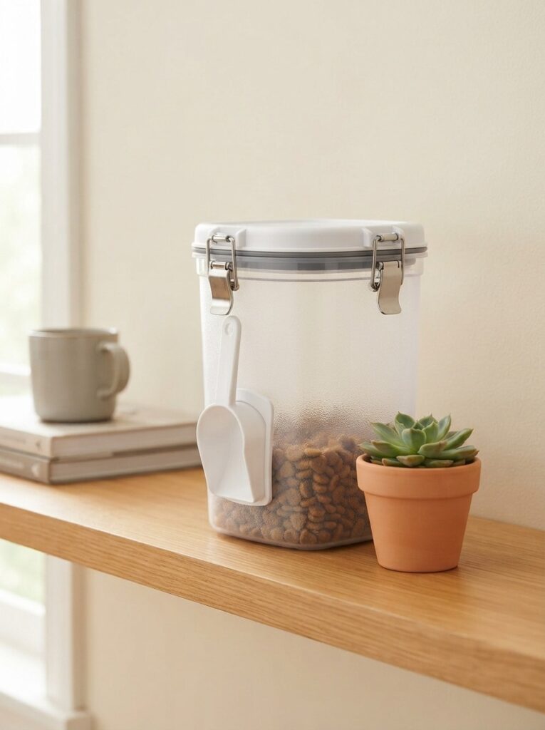 airtight pet food storage container
