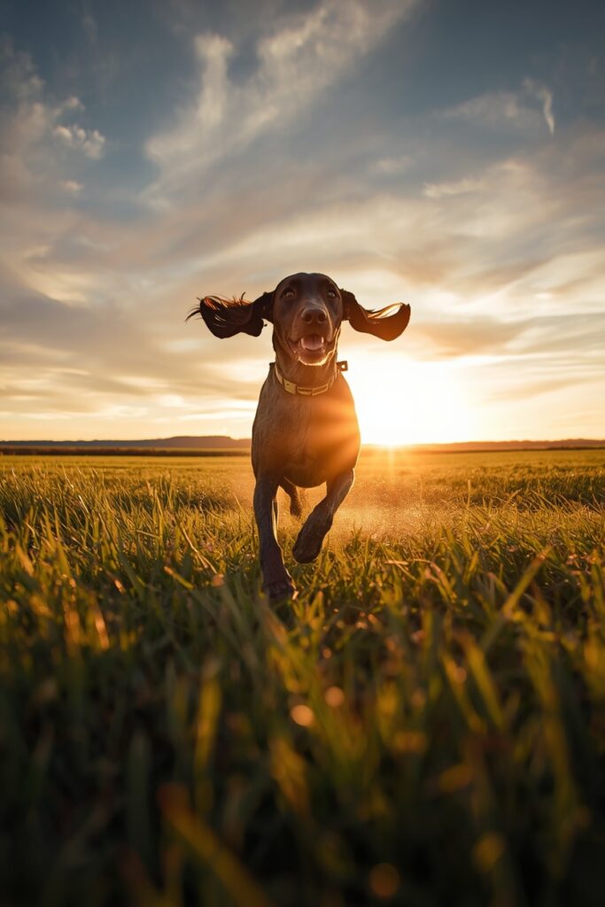 dog roaming free